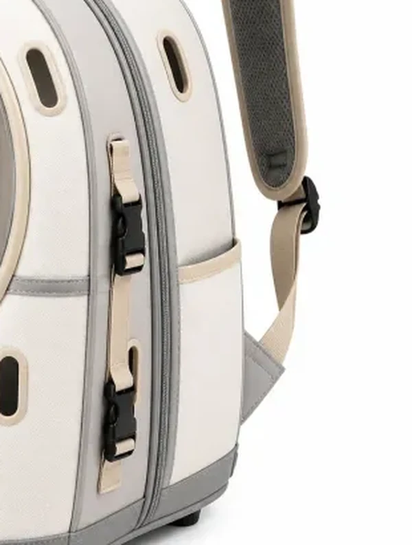 PawNova® Space Capsule – Detailaufnahme von Verschluss und Reissverschluss
